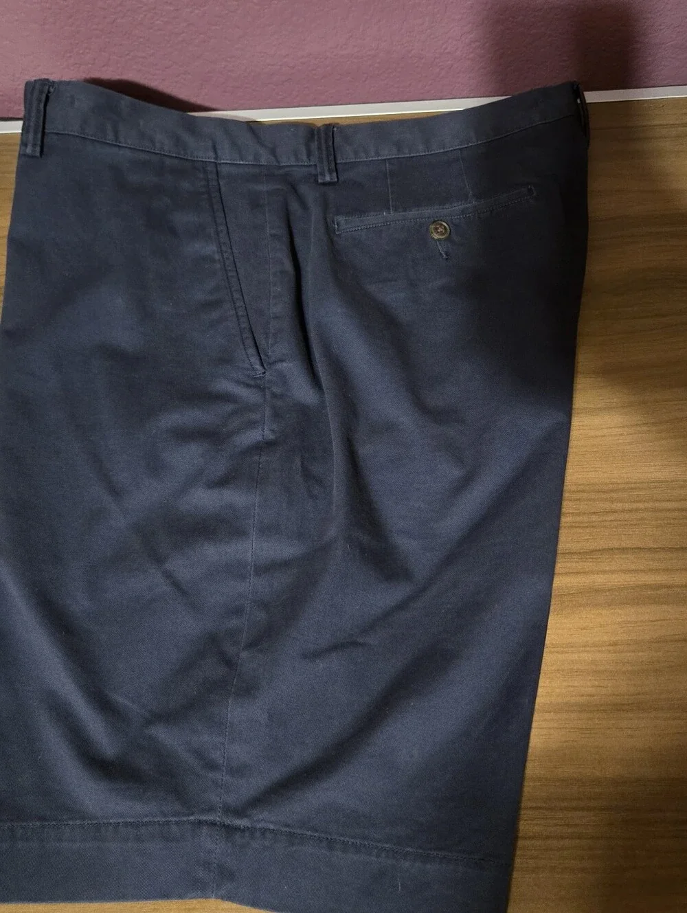 Polo Ralph Lauren Stretch Twill Chino Shorts Sz 35 Mens Navy Classic FiT